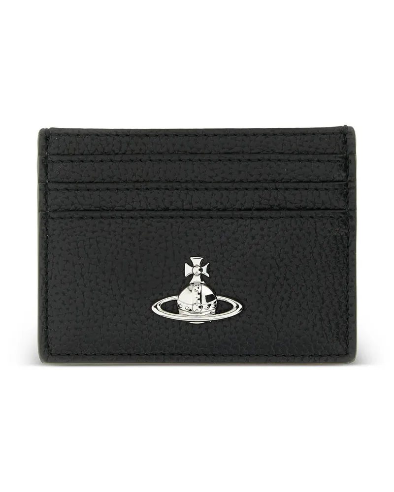 Vivienne Westwood Orb logo-detail card holder - Schwarz Schwarz