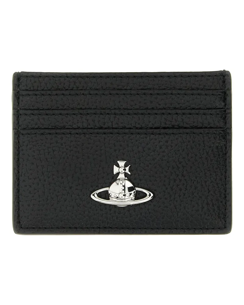 Vivienne Westwood Orb logo-detail card holder - Schwarz Schwarz