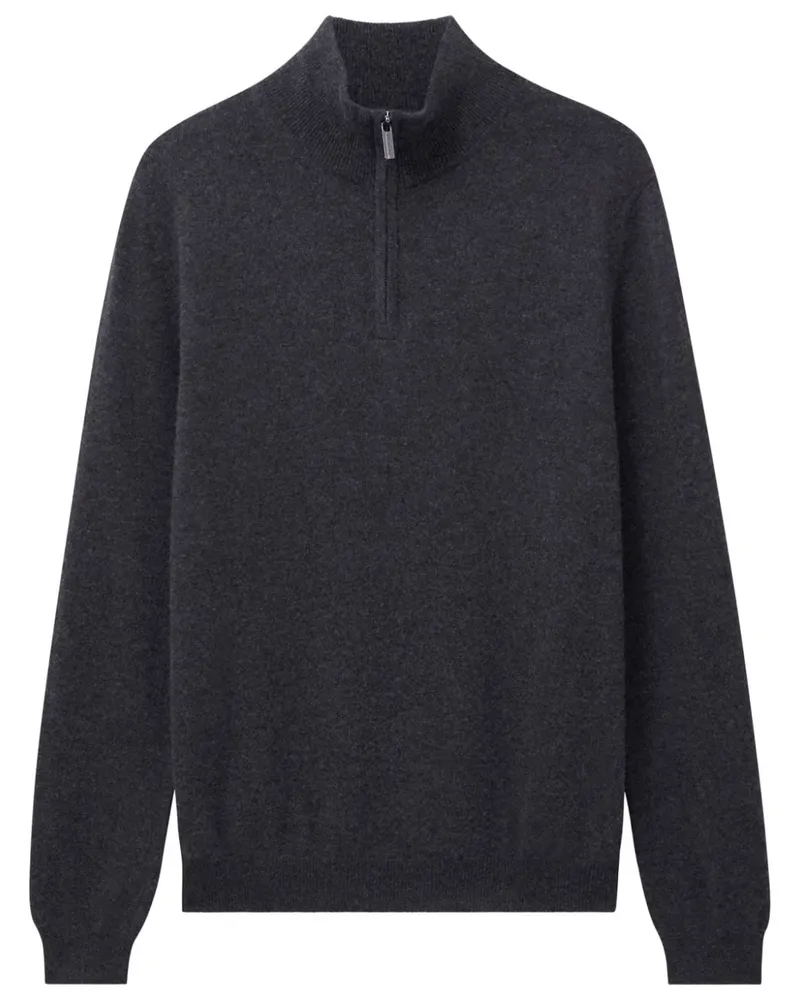 Pringle of Scotland Kaschmirpullover mit Reißverschluss - Grau Grau