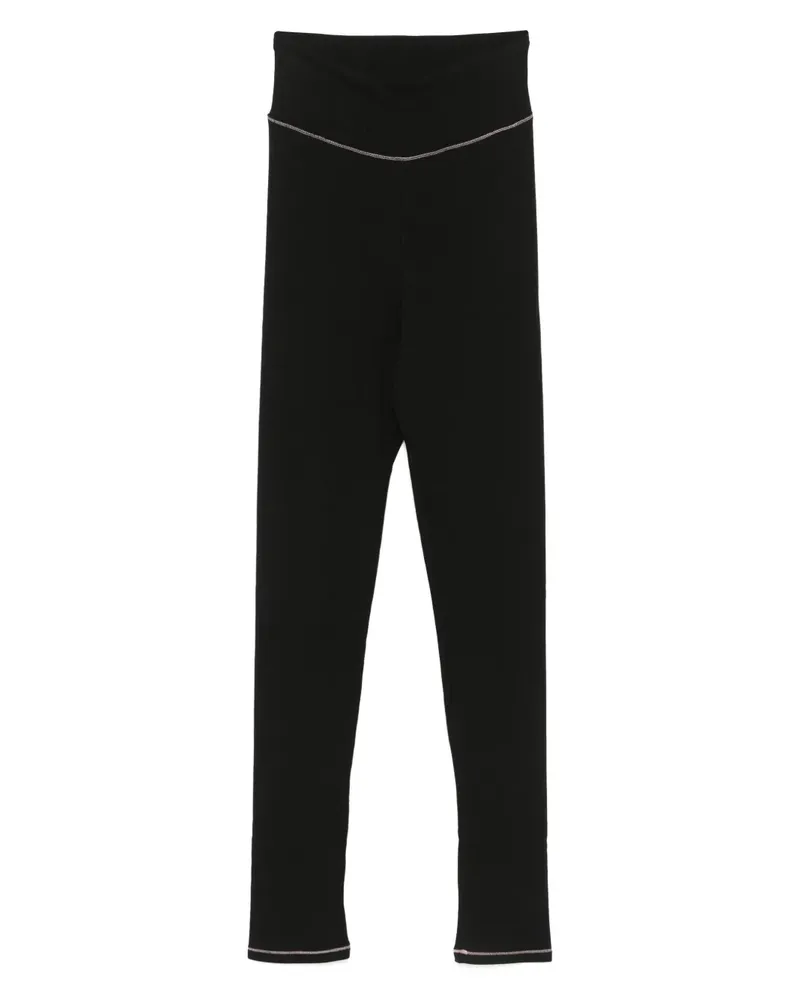 Repetto Gerippte Leggings - Schwarz Schwarz