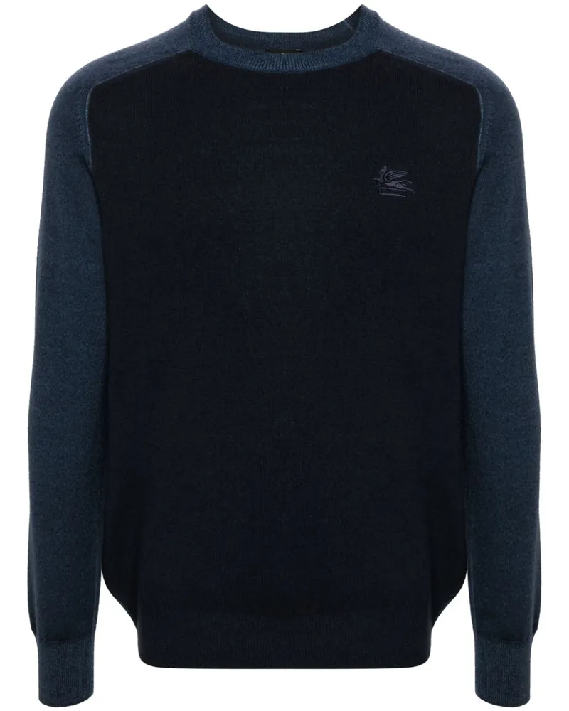 Etro Pullover mit Logo-Stickerei - Blau Blau