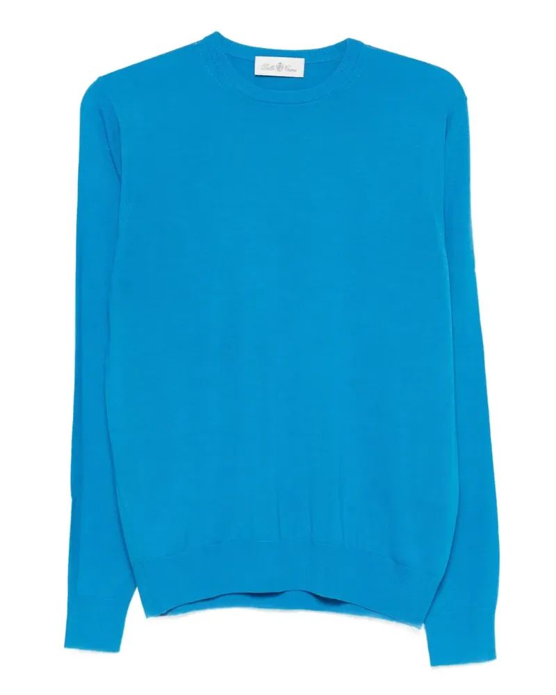 Della Ciana Pullover mit Rundhalsausschnitt - Blau Blau