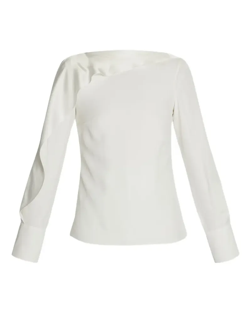Erdem satin draped blouse - Weiß Weiß