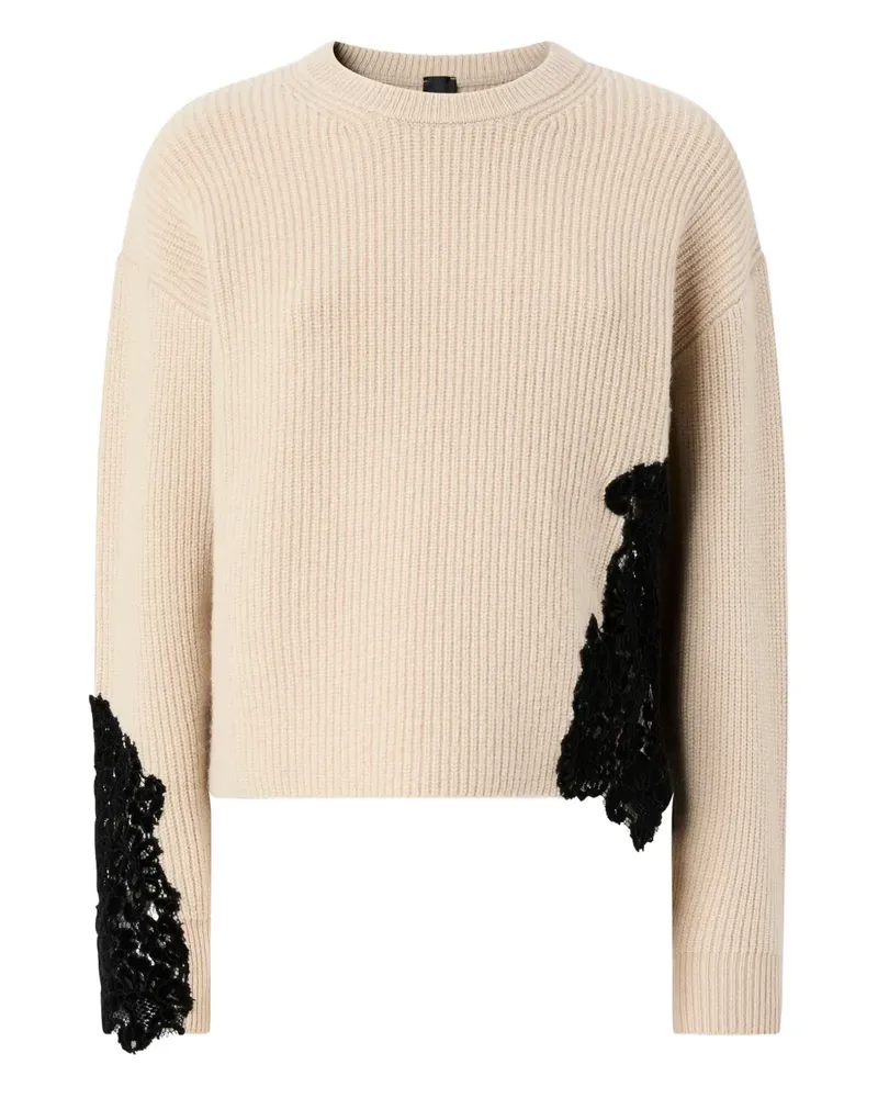 Pinko Pullover mit Spitzenapplikation - Nude Nude