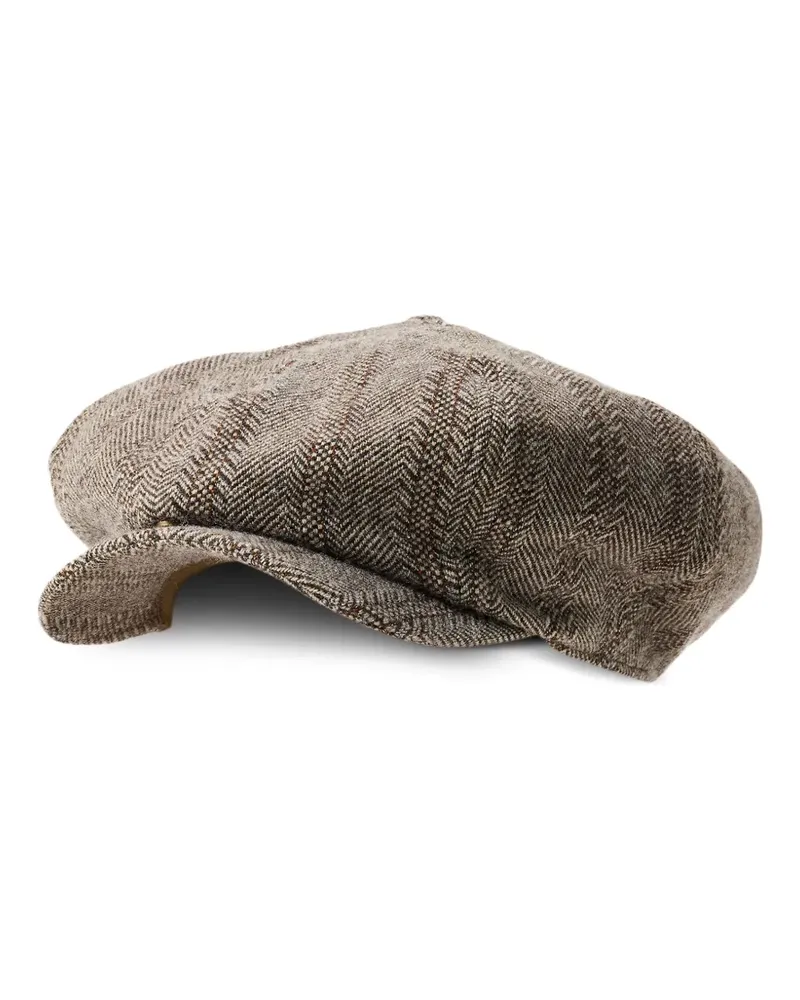 Ralph Lauren Schiebermütze mit Fischgrätenmuster - Braun Braun