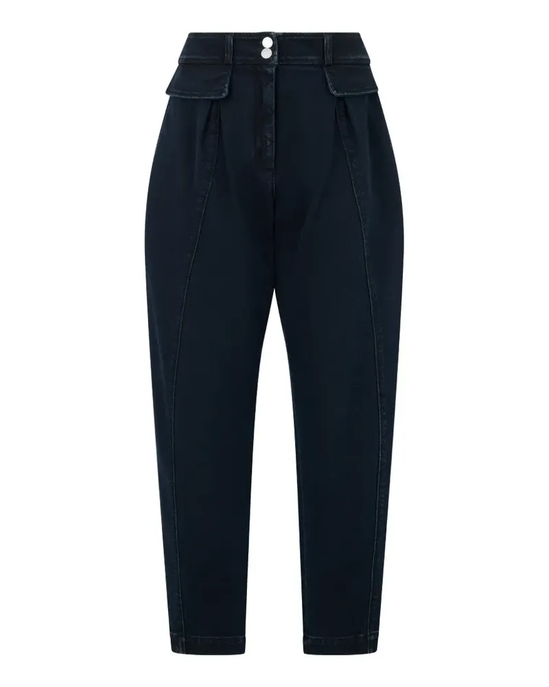 Alberta Ferretti Hose mit Faltendetail - Blau Blau