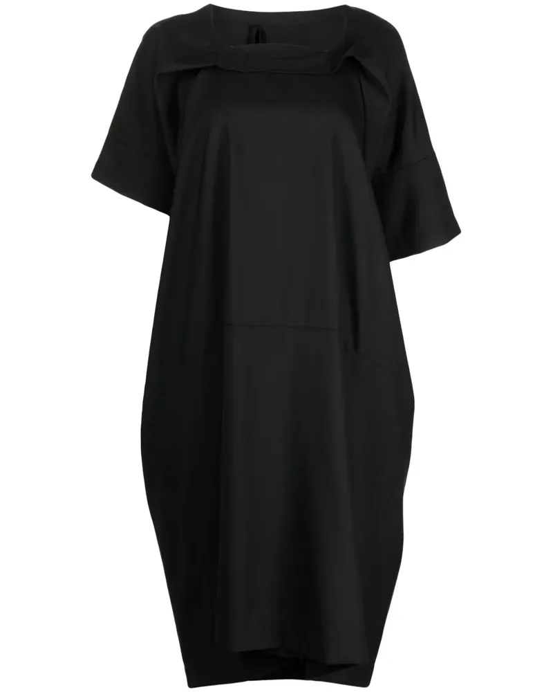 Marina Yee Drapiertes Kleid - Schwarz Schwarz