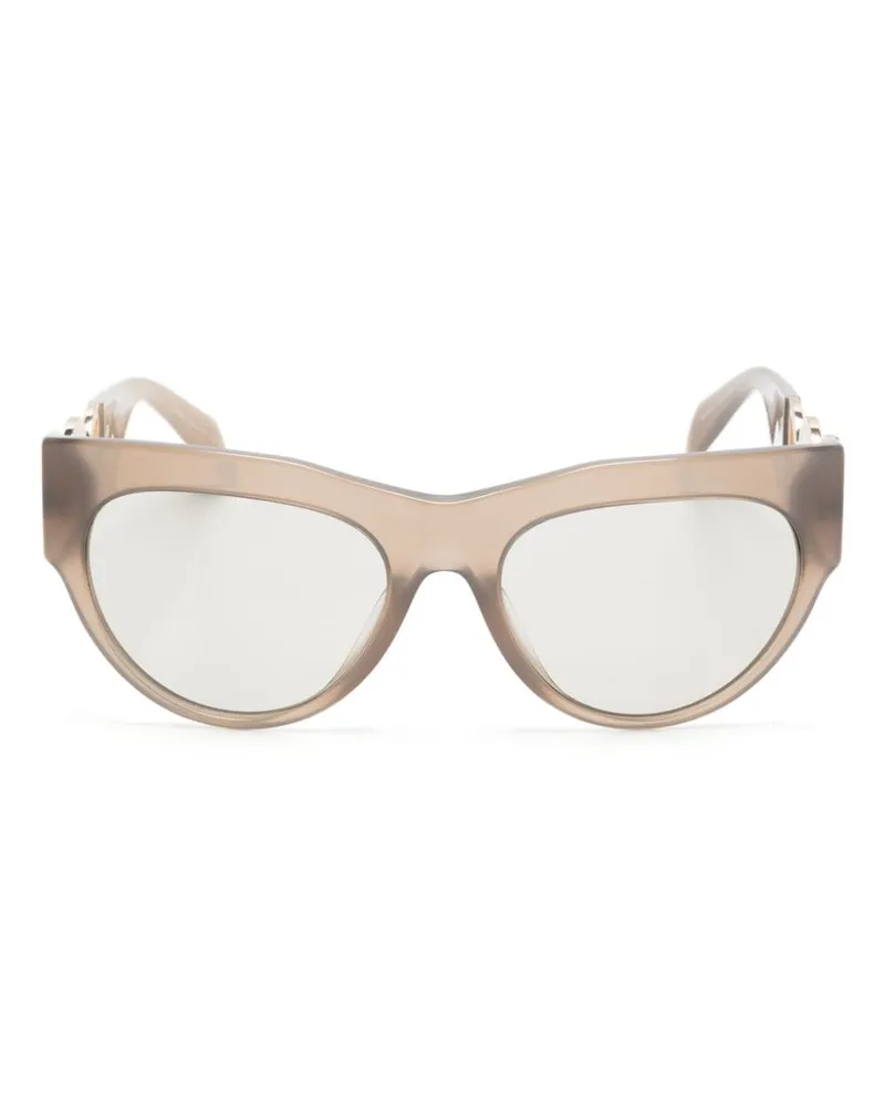 Versace Winged Medusa Cat-Eye-Sonnenbrille - Braun Braun
