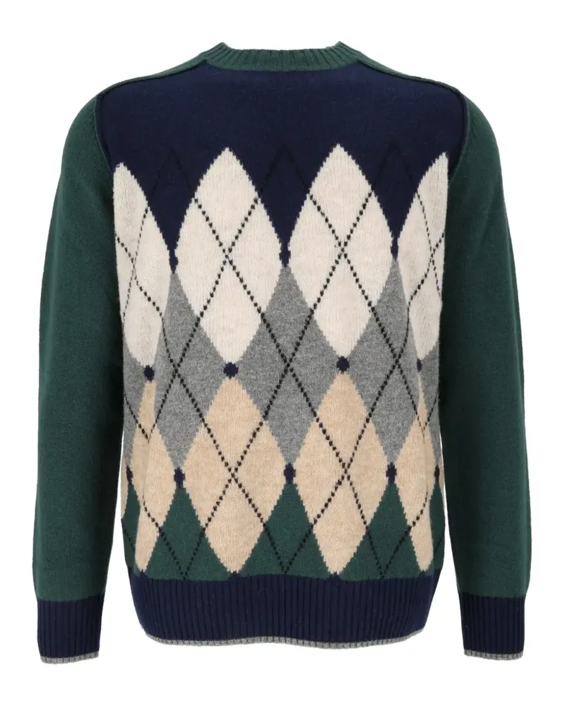 Ballantyne Pullover mit Argyle-Muster - Grün Grün