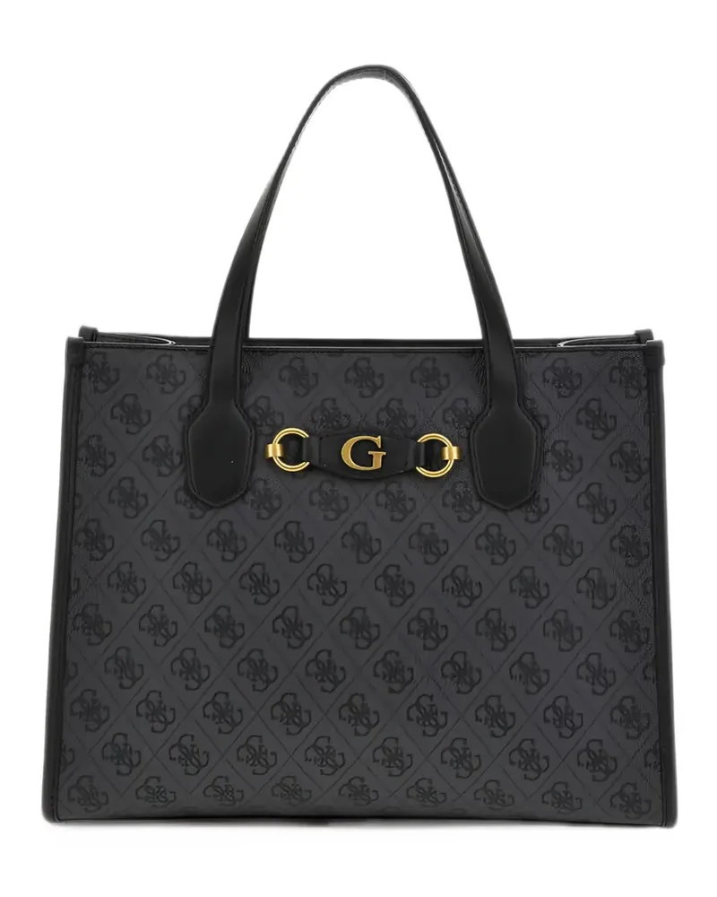 Guess Izzy Tote Bag mit Logo - Grau Grau