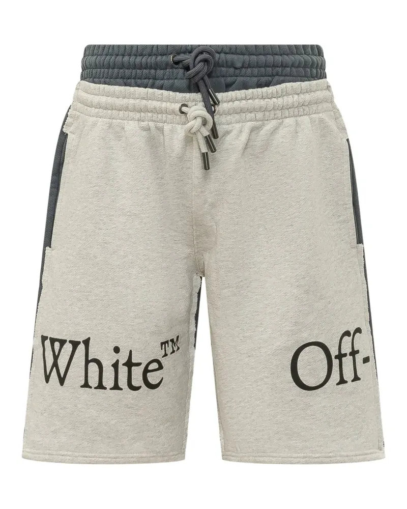 OFF-WHITE Bookish Shorts mit Logo - Grau Grau