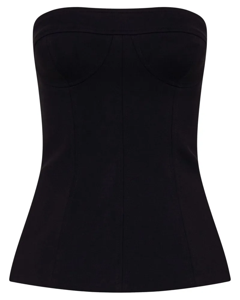 NICHOLAS Tilly bodice top Schwarz