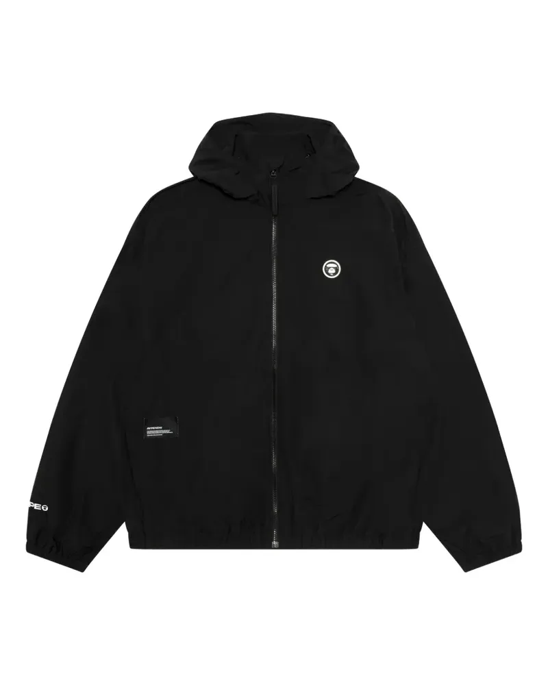 BAPE Kapuzenjacke mit Logo - Schwarz Schwarz