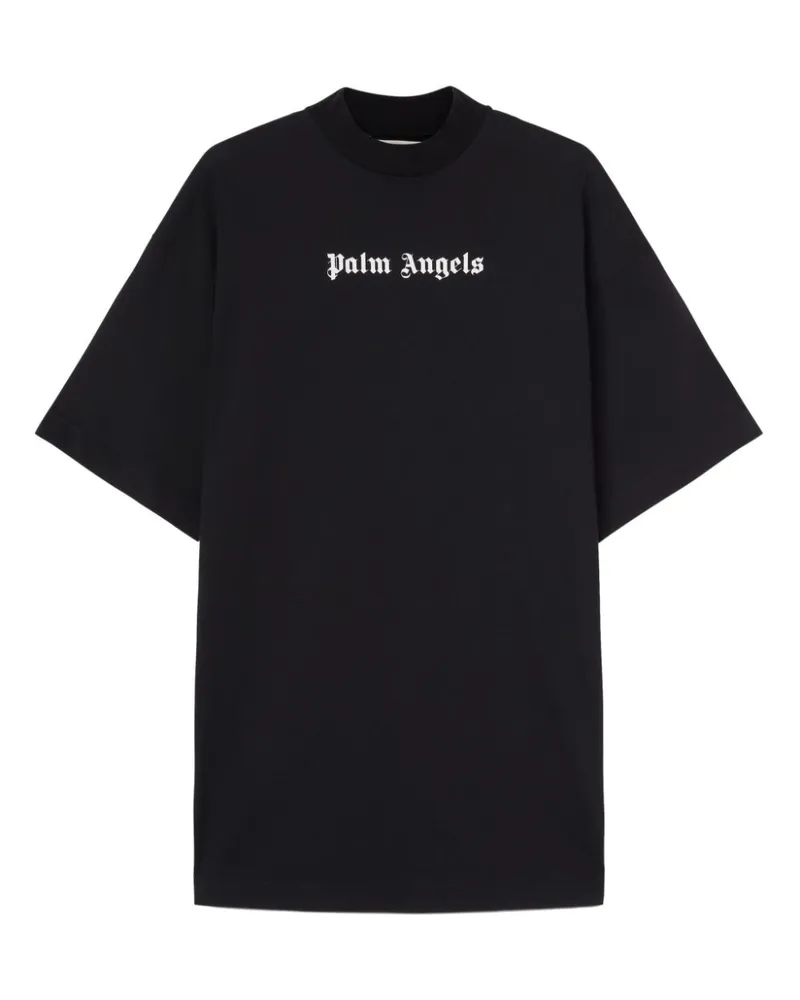 Palm Angels Classic Logo Baumwollkleid - Schwarz Schwarz