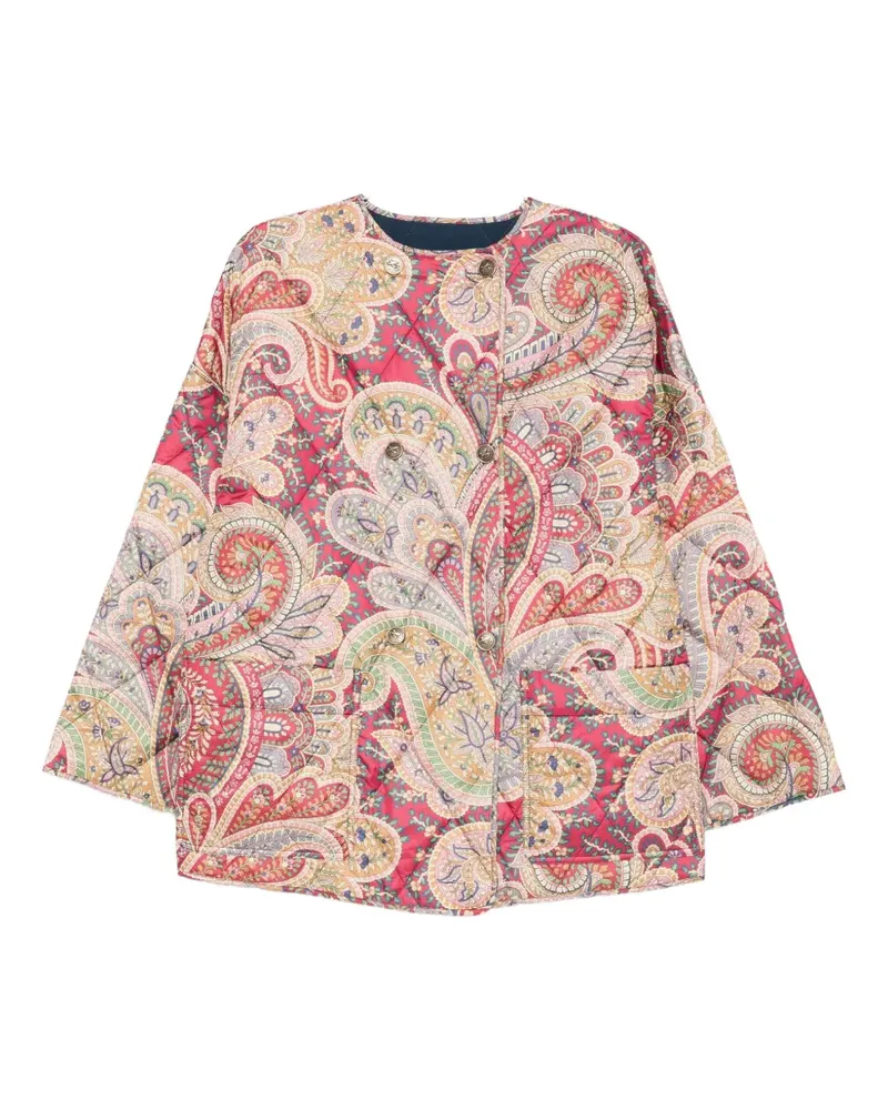Etro Gesteppte Jacke mit Paisleymuster - Rot Rot