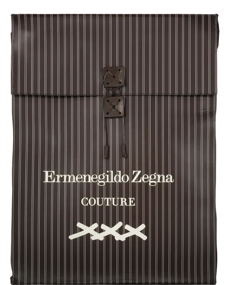 Ermenegildo Zegna Couture striped tote bag - Braun Braun
