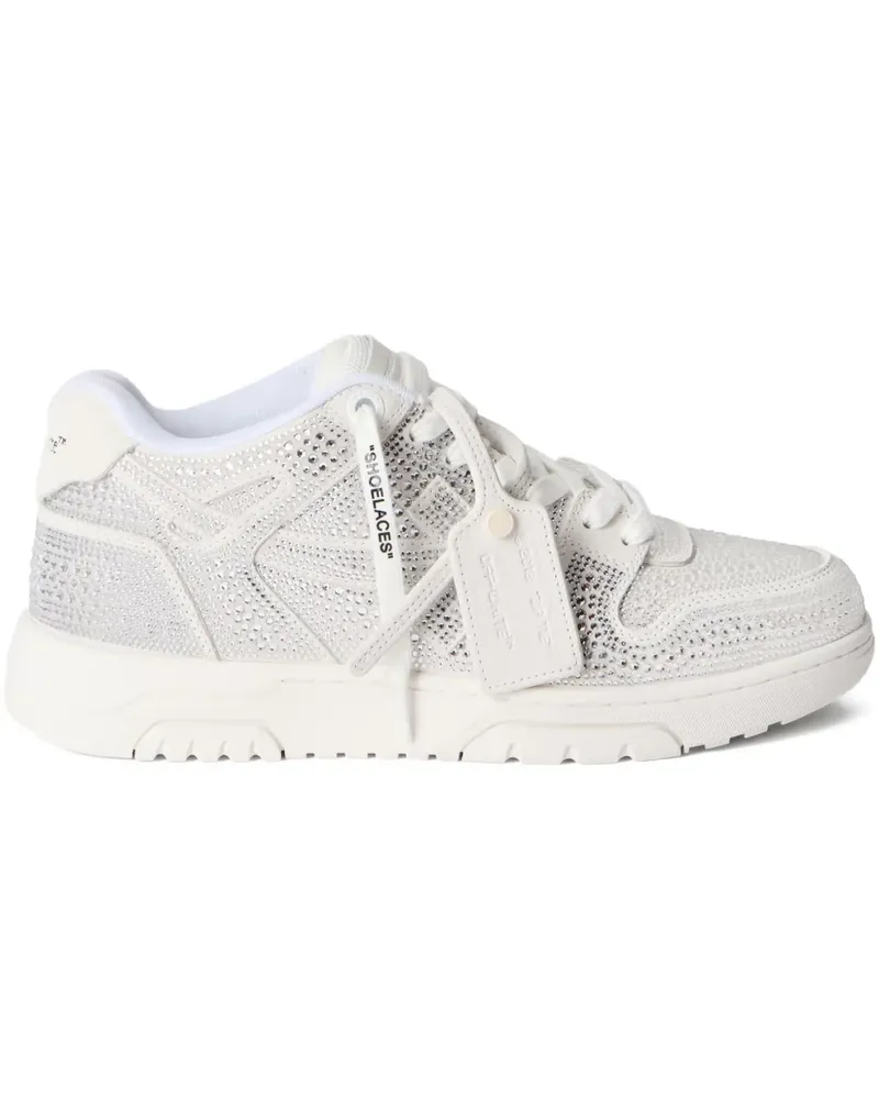 OFF-WHITE Out Of Office Strass sneakers - Weiß Weiß