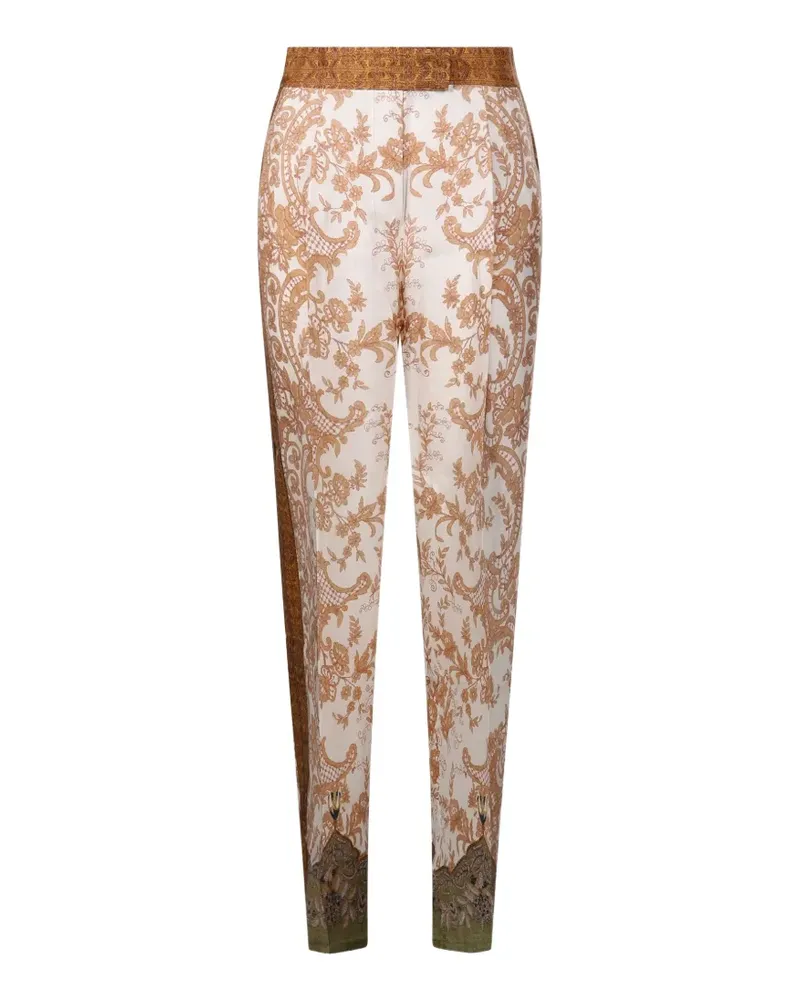 Pierre-Louis Mascia Hose mit Barock-Print - Nude Nude
