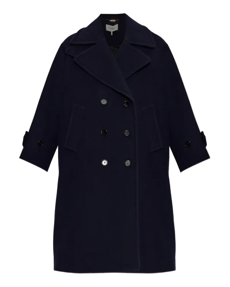 Chloé double-breasted coat - Blau Blau