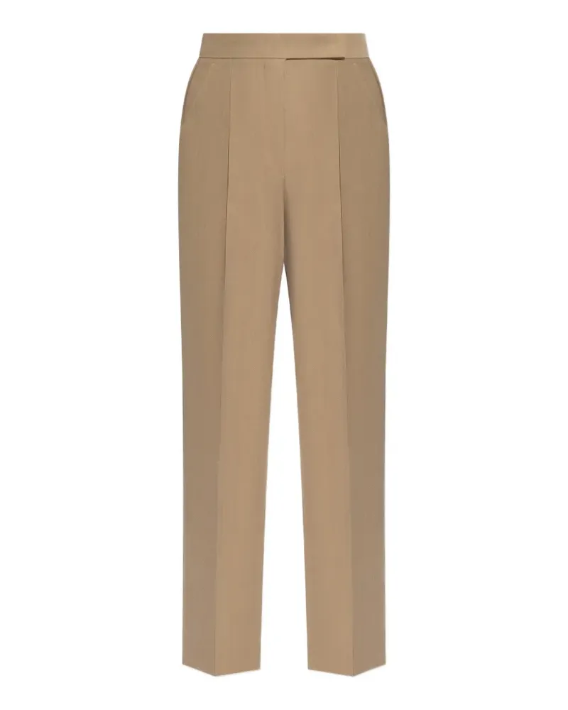 Max Mara Abate Hose mit Falten - Braun Braun