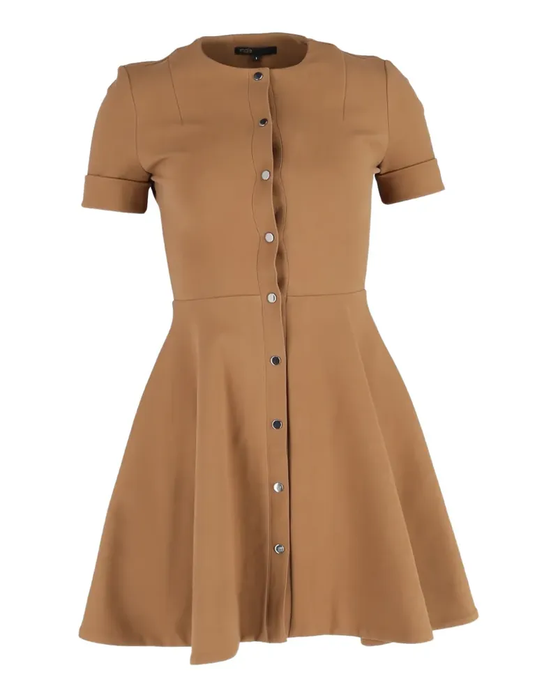 Maje Minikleid mit Knöpfen - Braun Braun