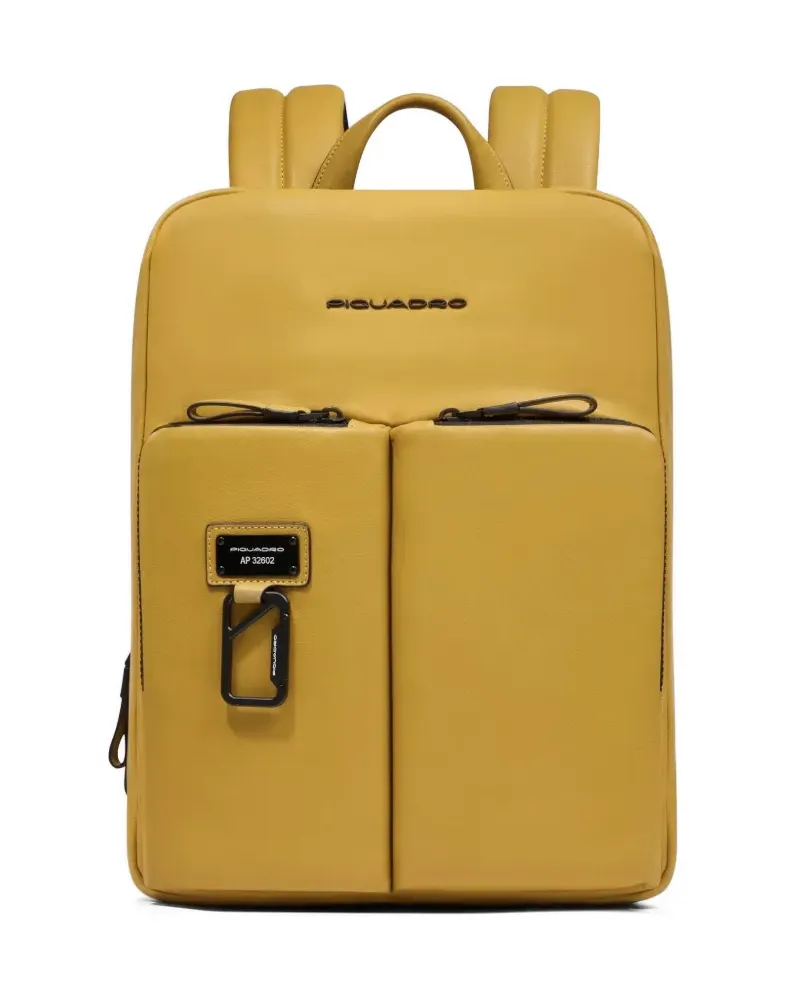 Piquadro Erweiterbarer Rucksack - Gelb Gelb