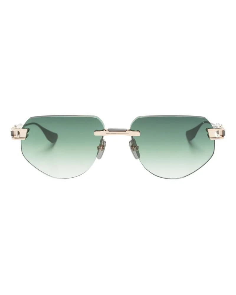 DITA Grand-Imperyn Sonnenbrille mit geometrischem Gestell - Grün Grün