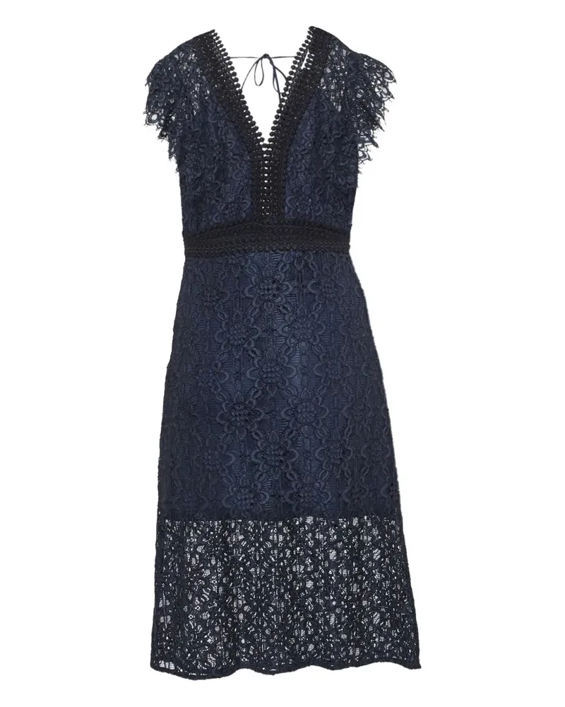 Sandro Kleid mit Spitze - Blau Blau