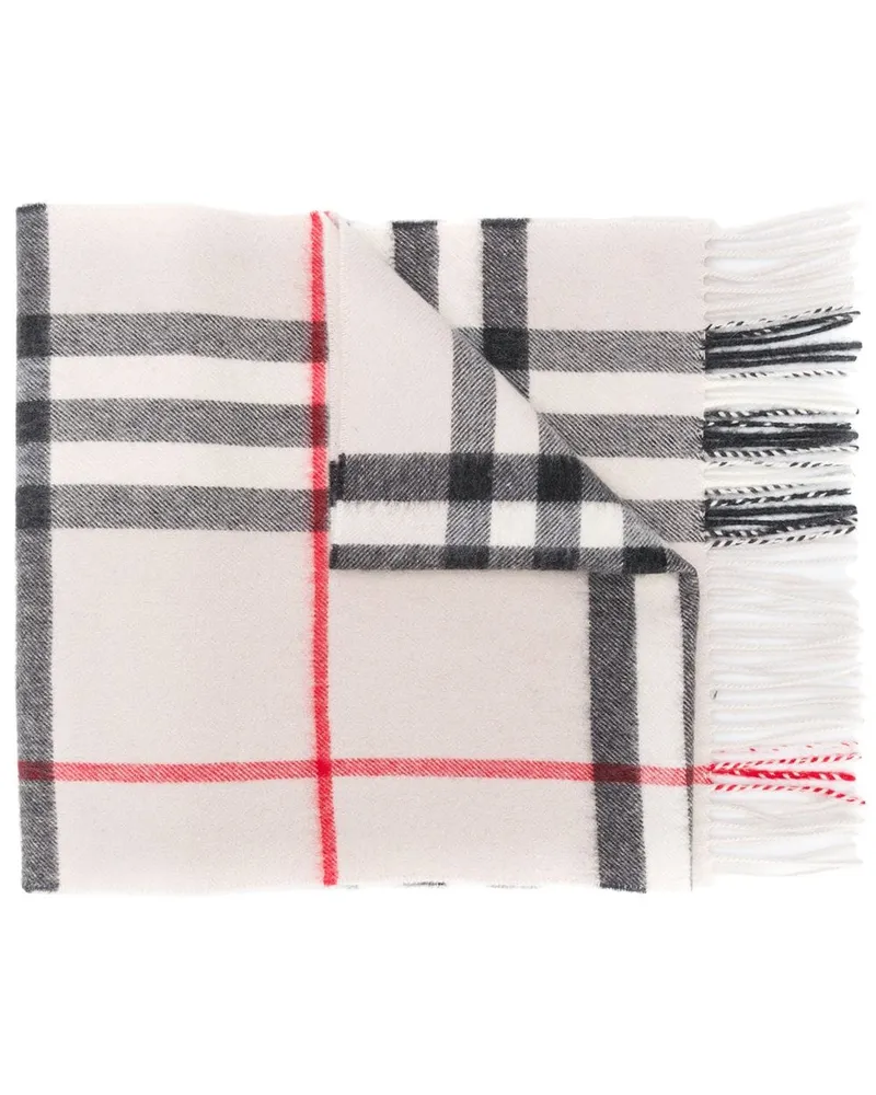 Burberry Kaschmirschal mit Classic-Check - Nude Nude