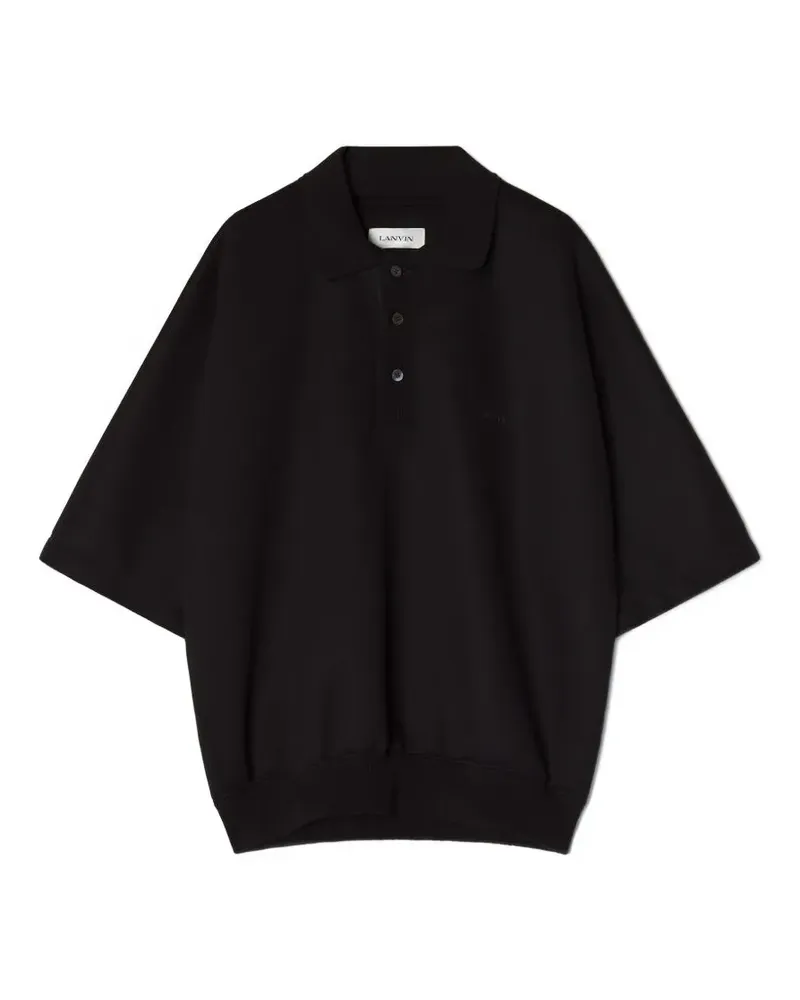 Lanvin short-sleeve polo shirt - Schwarz Schwarz