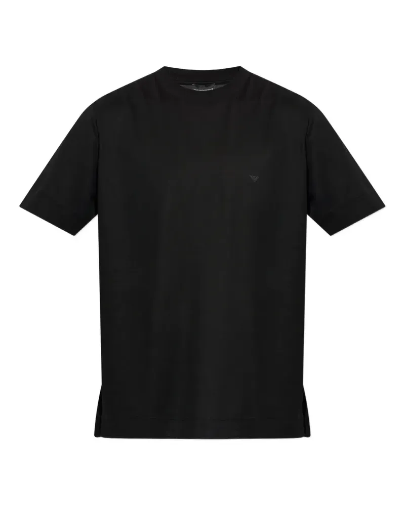 Emporio Armani logo-print t-shirt - Schwarz Schwarz