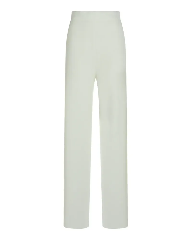 Max Mara High-Waist-Hose mit geradem Bein - Weiß Weiß