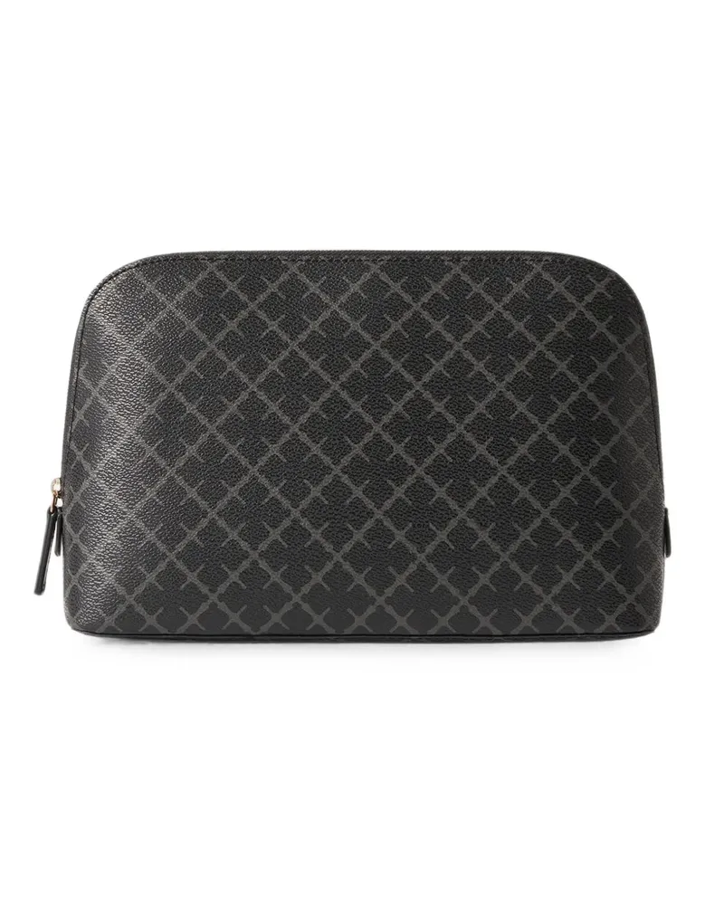 By Malene Birger Mittelgroße Bae Kosmetiktasche mit geometrischem Muster - Grau Grau