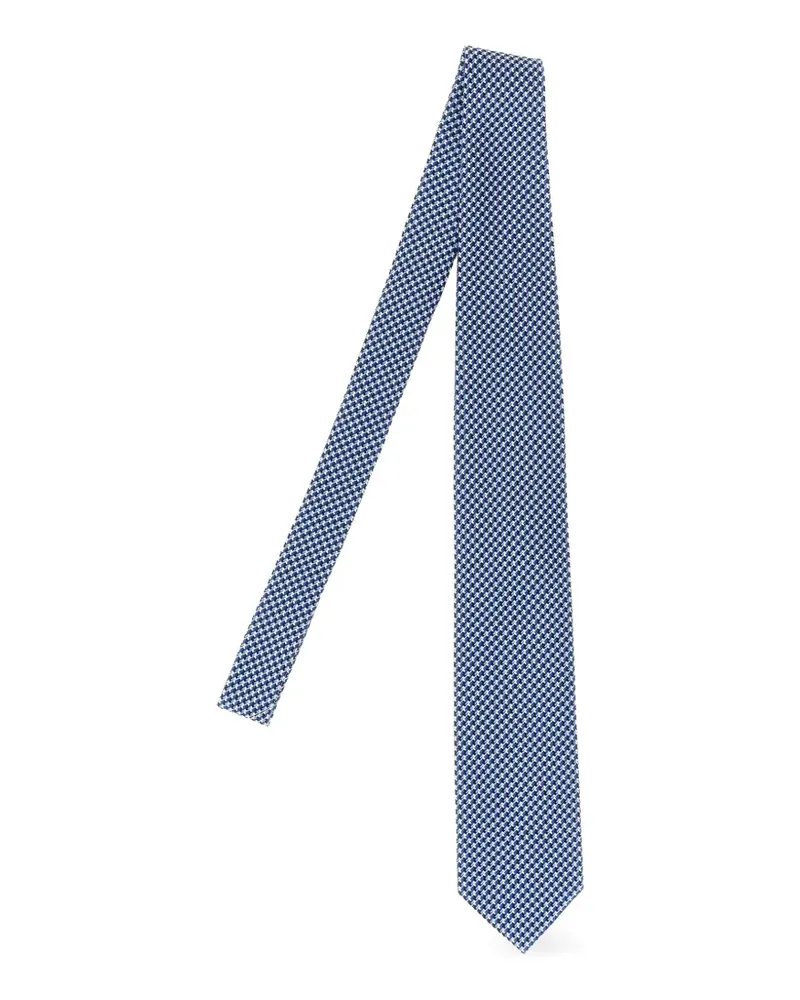 Tom Ford Krawatte aus Stern-Jacquard - Blau Blau