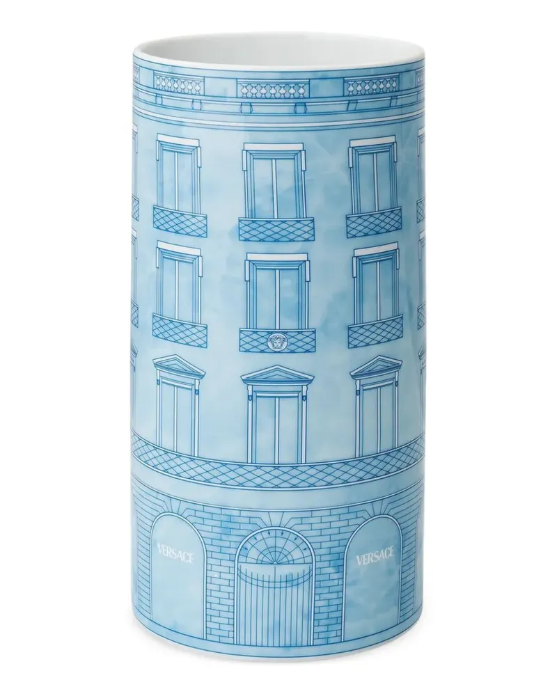 Versace Palazzo architectural-print vase - Blau Blau