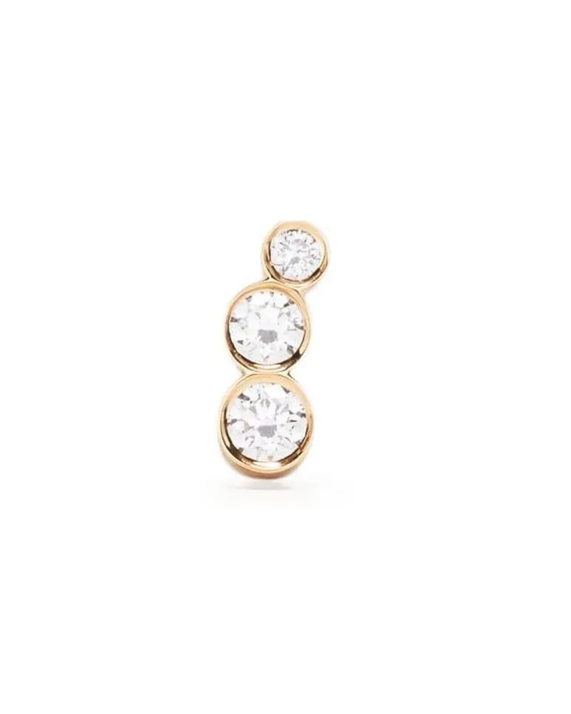 Sophie Bille Brahe 18kt Croissant de Lune Gelbgoldohrring mit Diamanten - Silber Silber