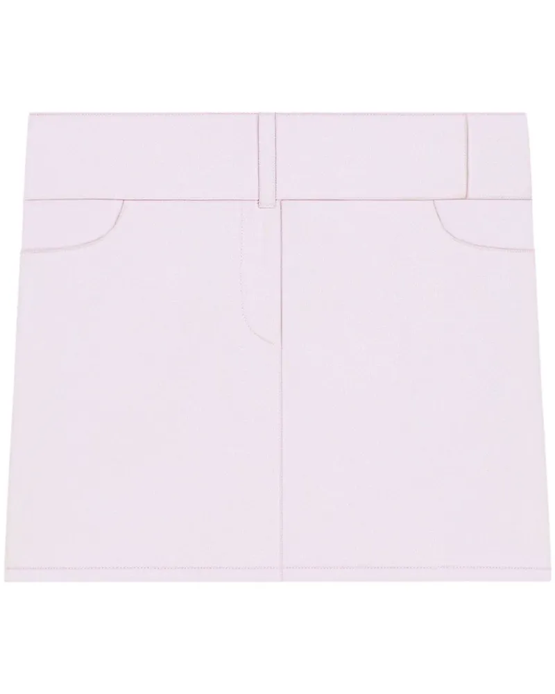 Courrèges Minirock mit Gürtel - Rosa Rosa