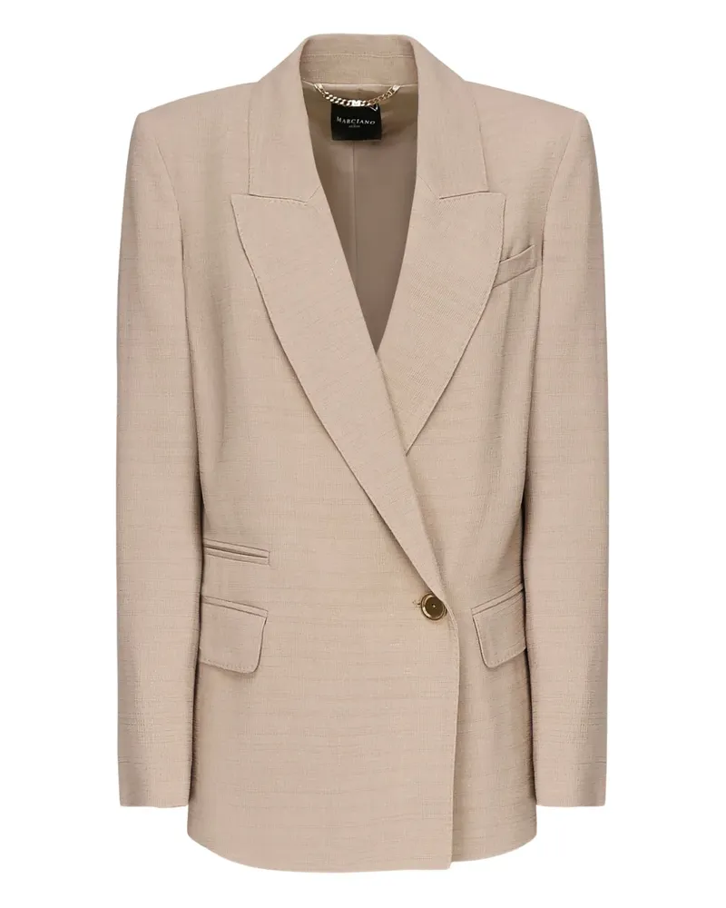 MARCIANO Los Angeles Doppelreihiger Blazer mit goldfarbenen Knöpfen - Nude Nude