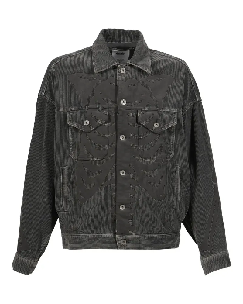 Doublet Klassische Cordjacke - Grau Grau