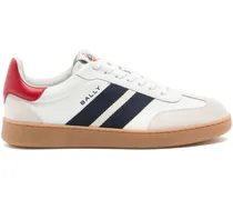 Gestreifte Retro Crest Sneakers - Weiß