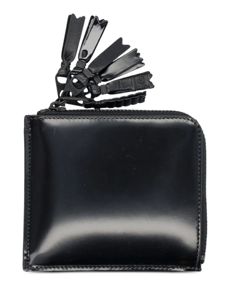 Comme des Garçons Zipper Medley Portemonnaie - Schwarz Schwarz
