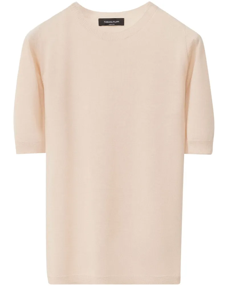 Fabiana Filippi Fein gestricktes T-Shirt - Rosa Rosa