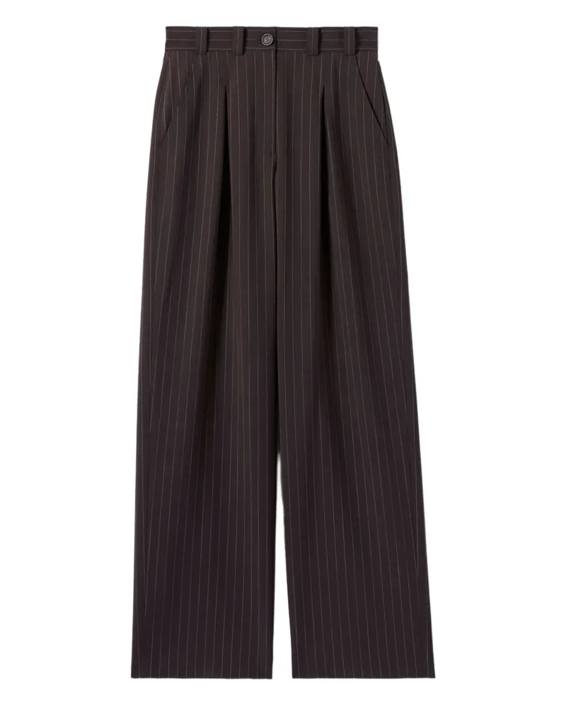 Claudie Pierlot Hose mit Nadelstreifen - Braun Braun