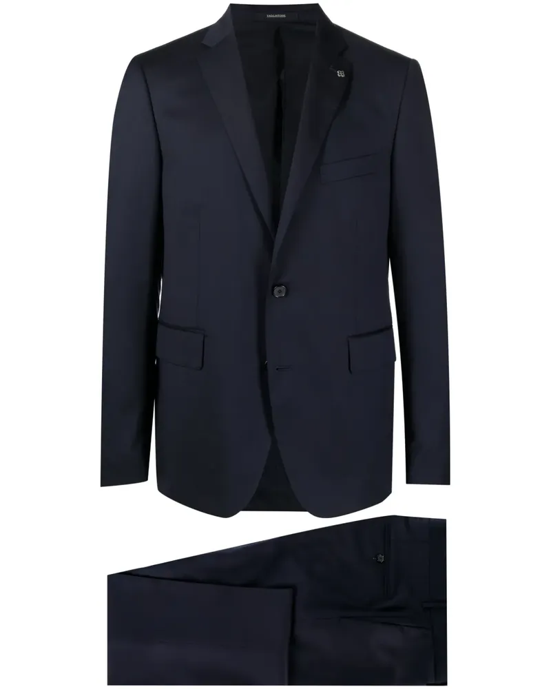Tagliatore Zweiteiliger Anzug mit schmalem Schnitt - Blau Blau