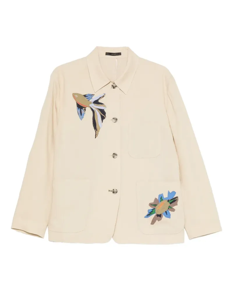Paul Smith linen single-breasted jacket - Nude Nude
