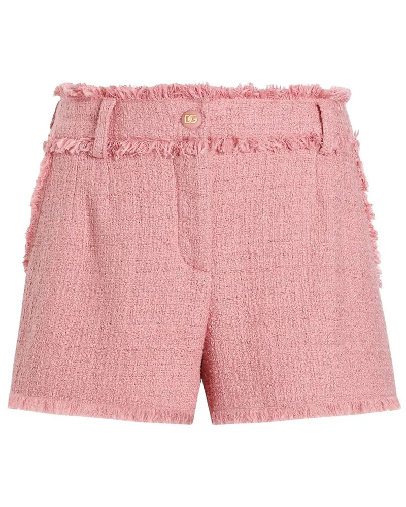 Dolce & Gabbana Shorts aus Tweed - Rosa Rosa