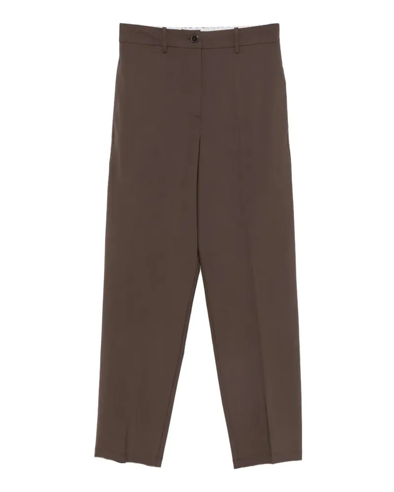 ALYSI Klassische Straight-Leg-Hose - Braun Braun