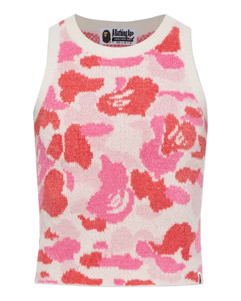 BAPE camouflage-pattern tank top - Nude Nude