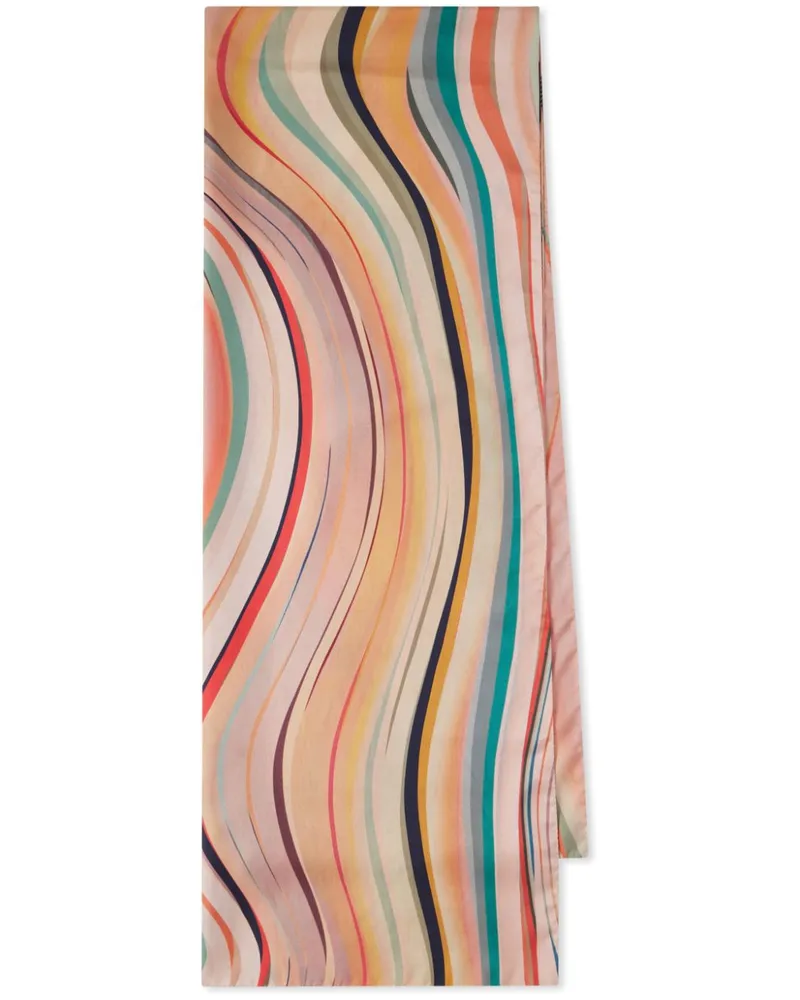 Paul Smith Swirl Seidenschal - Nude Nude