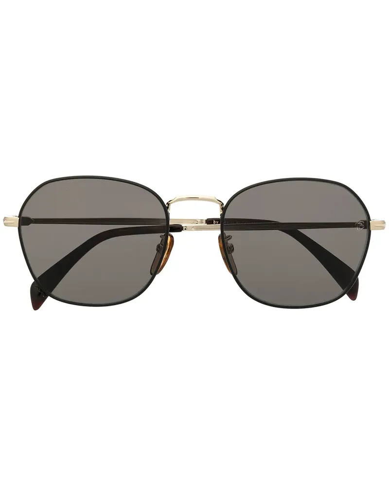 EYEWEAR by DAVID BECKHAM Sonnenbrille mit eckigem Gestell - Schwarz Schwarz